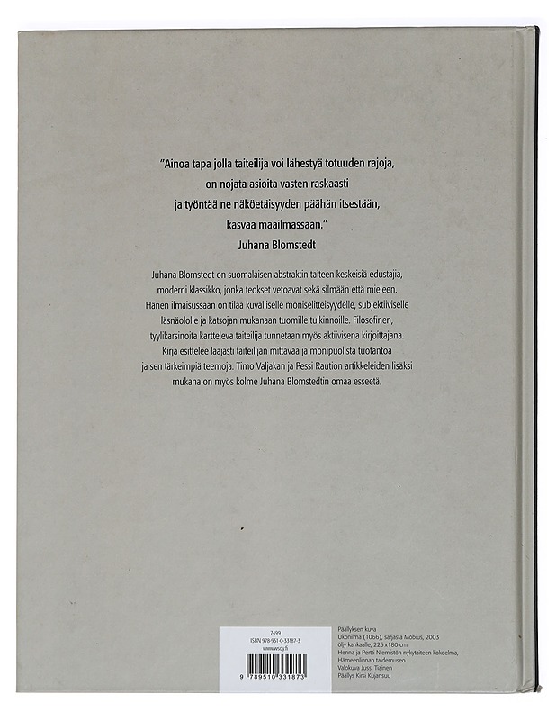 Juhana Blomstedt - Valjakka, Timo - Taide- ja kulttuurikirjat - 10105442977 - 1