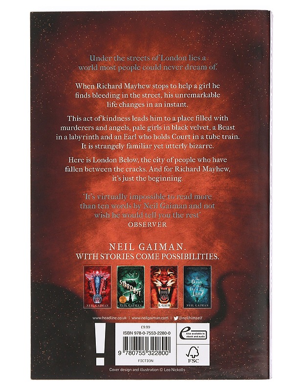Neverwhere : the author's preferred text - Neil Gaiman - Fantasia- ja scifi - 10105442993 - 1
