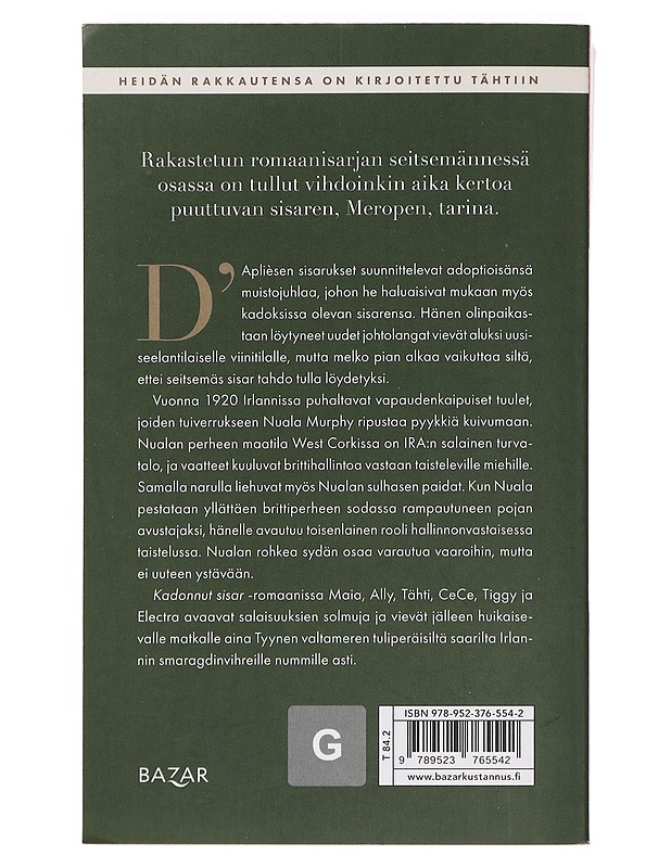 Kadonnut sisar - Riley, Lucinda - Romaanit ja novellit - 10105442996 - 1