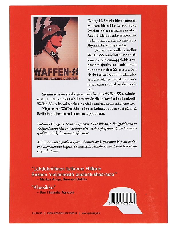 Waffen-SS : Hitlerin eliittikaarti sodassa - Stein, George H. - Historiakirjat - 10105442999 - 1