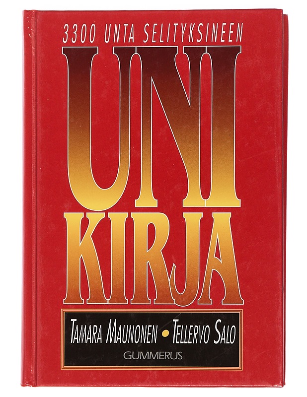 Unikirja - Maunonen, Tamara - Tietokirjat ja oppaat - 10105443010 - 0