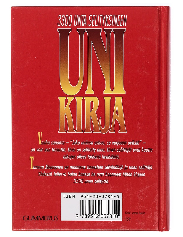 Unikirja - Maunonen, Tamara - Tietokirjat ja oppaat - 10105443010 - 1