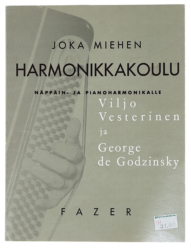 Joka miehen harmonikkakoulu - Vesterinen, Viljo ; George de Godzinsky - Musiikki- ja elokuvakirjat - 10105443012 - 0