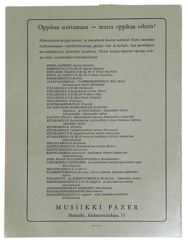 Joka miehen harmonikkakoulu - Vesterinen, Viljo ; George de Godzinsky - Musiikki- ja elokuvakirjat - 10105443012 - 1