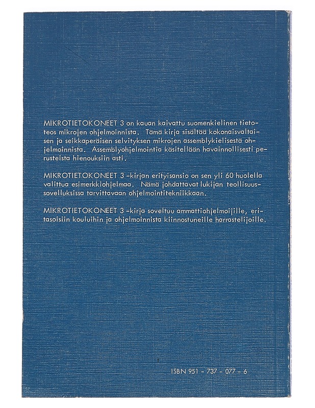 Mikrotietokoneet 3 : Ohjelmointi - Vesa Parkkari - Tietokirjat ja oppaat - 10105443028 - 1