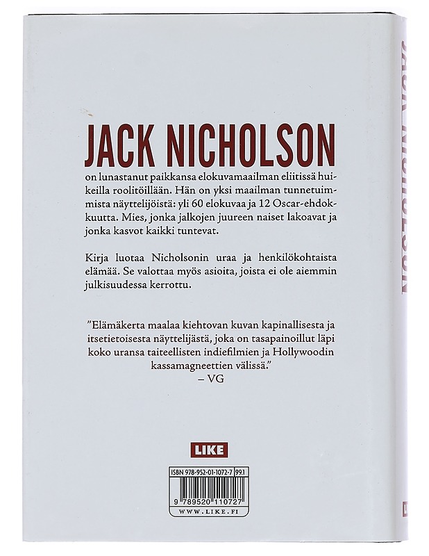 Jack Nicholson - Eliot, Marc - Elämäkerrat ja muistelmat - 10105443109 - 1