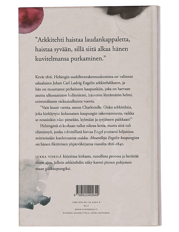 Akvarelleja Engelin kaupungista - Jukka Viikilä - Elämäkerrat ja muistelmat - 10105443115 - 1