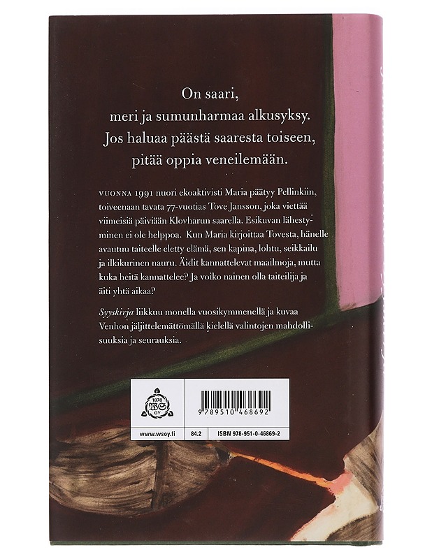 Syyskirja : romaani - Johanna Venho - Romaanit ja novellit - 10105443130 - 1