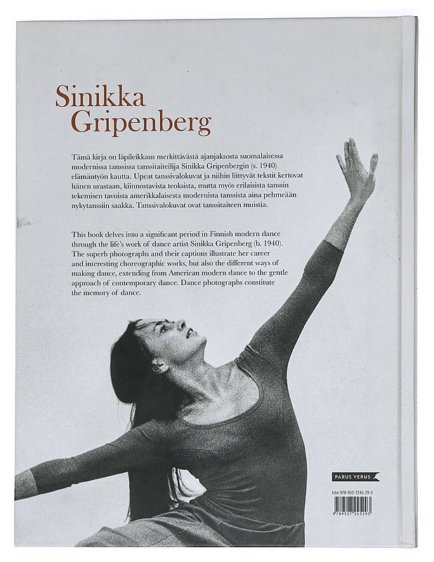Sinikka Gripenberg : tanssitut elämän kuvat = life of dance in photos - Kukkonen, Aino - Elämäkerrat ja muistelmat - 10105443133 - 1