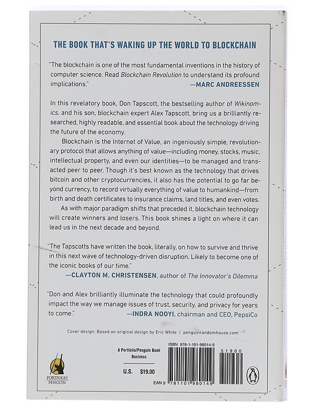 Blockchain revolution - Tapscott, Don - Harrastekirjat - 10105443143 - 1