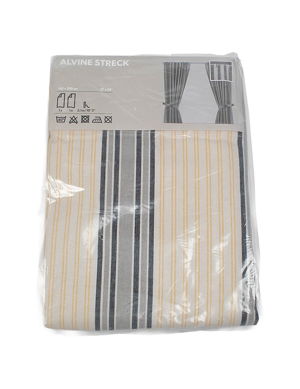 IKEA Alvine Streck verho, 145x250 cm, 2 kpl - Verhot ja kapat - 10105443168 - 0