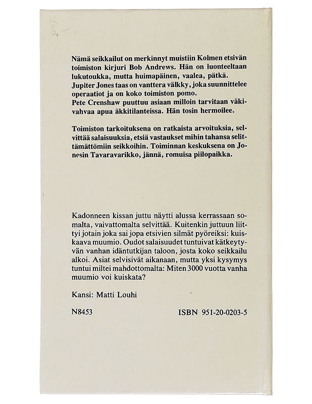 Alfred Hitchcock : 3 etsivää ja kuiskaava muumio 3 - Jännitys ja dekkarit - 10105443237 - 1