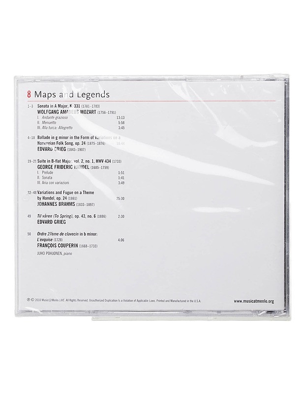 Music @ Menlo - 8 maps And Legends - CD - CD-levyt - 10105443378 - 1