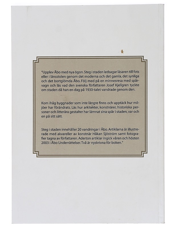 Steg i staden - Ralf-Erik Sjöström - Historiakirjat - 10105443418 - 1