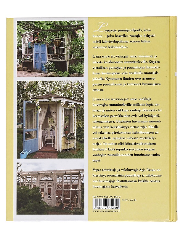 Unelmien huvimajat - Paasio, Arja - Historiakirjat - 10105443451 - 1