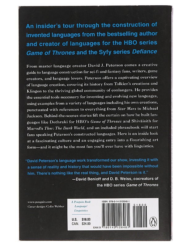 The art of language invention : from horse-lords to dark elves, the words behind world-building - David J. Peterson - Tietokirjat ja oppaat - 10105443639 - 1