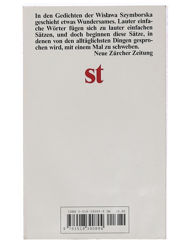 Hundert Freuden : Gedichte (Suhrkamp Taschenbuch 2589) - Runot ja näytelmät - 10105443650 - 1