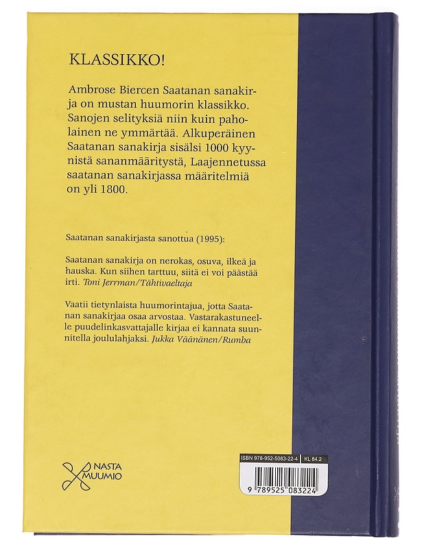 Laajennettu saatanan sanakirja - Bierce, Ambrose - Tietokirjat ja oppaat - 10105443667 - 1