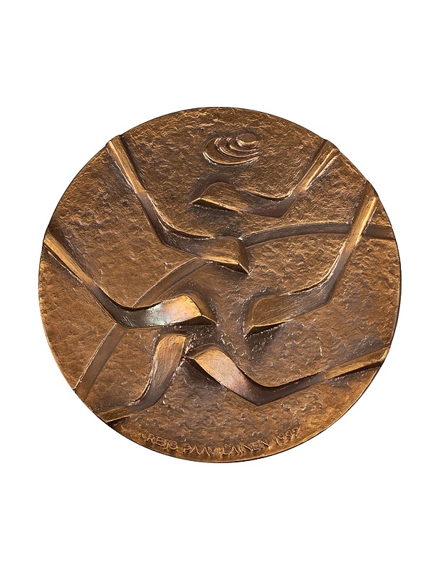 SUOMEN MERKKIKESKUS Jääkiekon MM 1997 pöytämitali - Koriste-esineet - 10105443781 - 3