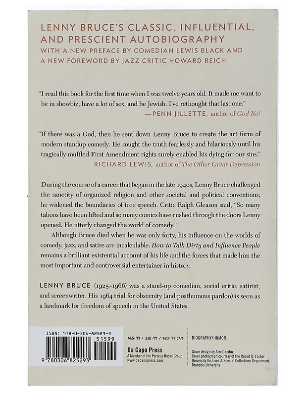 How to talk dirty & influence people - Lenny Bruce - Elämäkerrat ja muistelmat - 10105443790 - 1