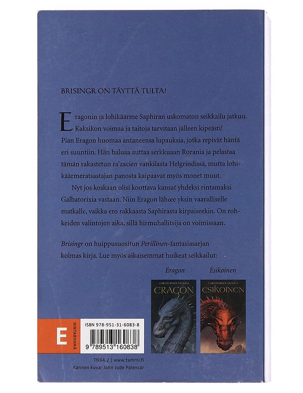 Brisingr - Paolini, Christopher - Fantasia- ja scifi - 10105443796 - 1