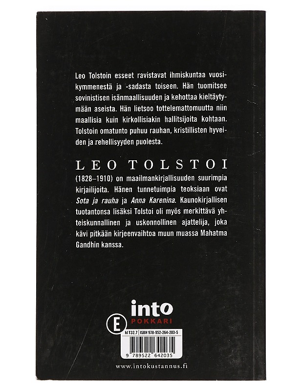 Omatuntoja : kirjoituksia rauhasta ja kansalaistottelemattomuudesta - Tolstoi, Leo - Tietokirjat ja oppaat - 10105443847 - 1