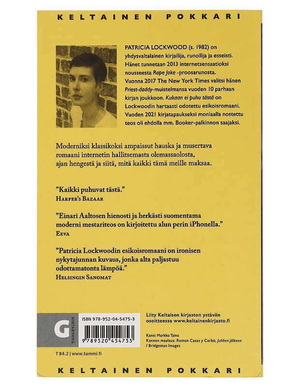 Kukaan ei puhu tästä - Lockwood, Patricia - Romaanit ja novellit - 10105443901 - 1