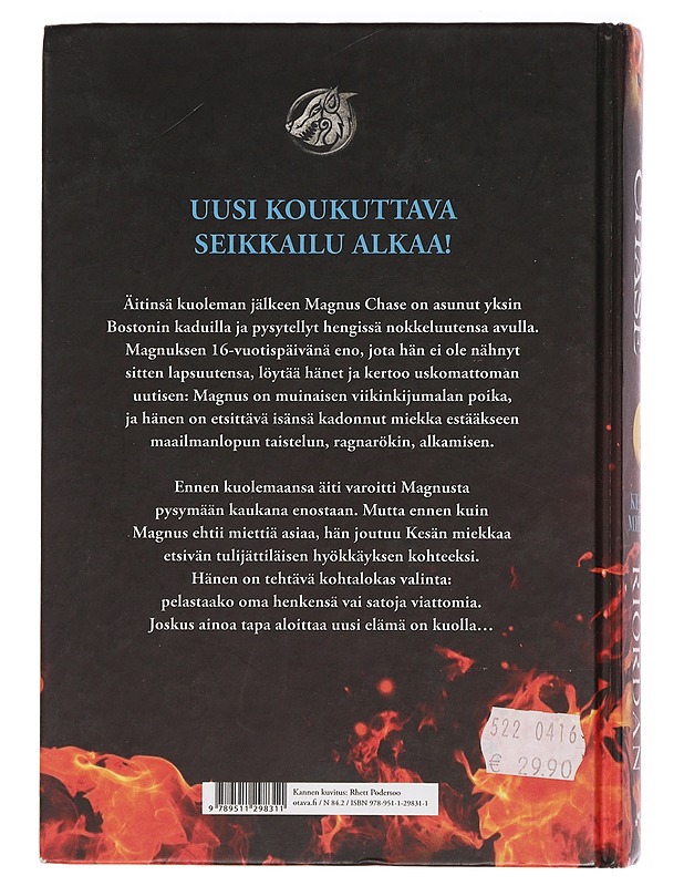 Magnus Chase 1 : Kesän miekka - Riordan, Rick - Romaanit ja novellit - 10105443912 - 1