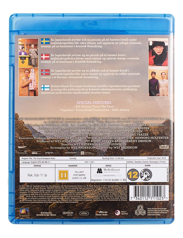 The Grand Budapest Hotel - Blu-Ray - Blu-ray-levyt - 10105443968 - 1