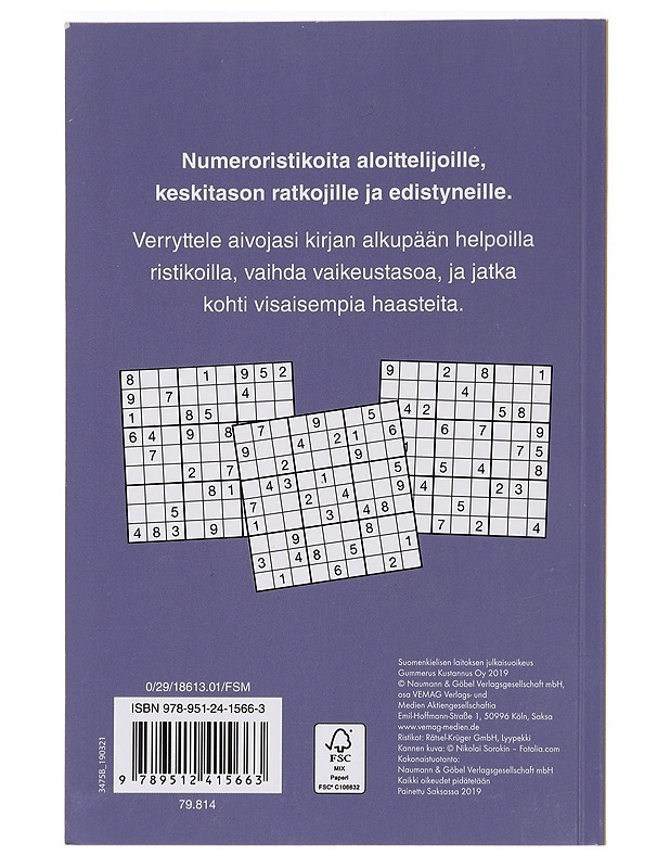 Sudokut aloittelijoille ja edistyneille : 670 numeroristikkoa - Tietokirjat ja oppaat - 10105443987 - 1