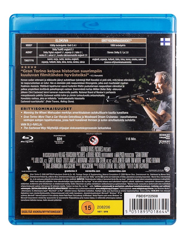 Gran Torino - Blu-Ray - Blu-ray-levyt - 10105444008 - 1