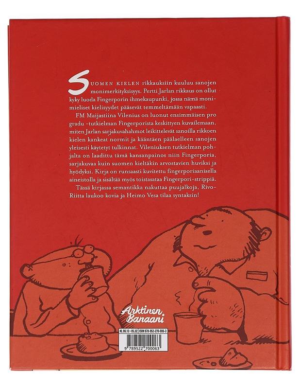 Minä sinulle homonyymit näytän! : kielellinen leikittely Pertti Jarlan Fingerpori-sarjakuvassa - Vilenius, Maijastiina - Sarjakuvat - 10105444003 - 1