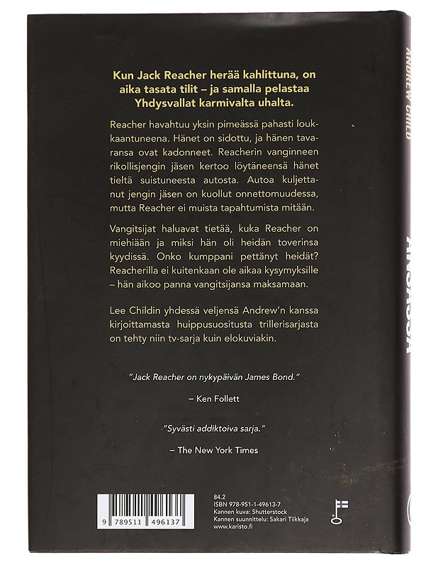 Ansassa - Child, Lee - Jännitys ja dekkarit - 10105444007 - 1