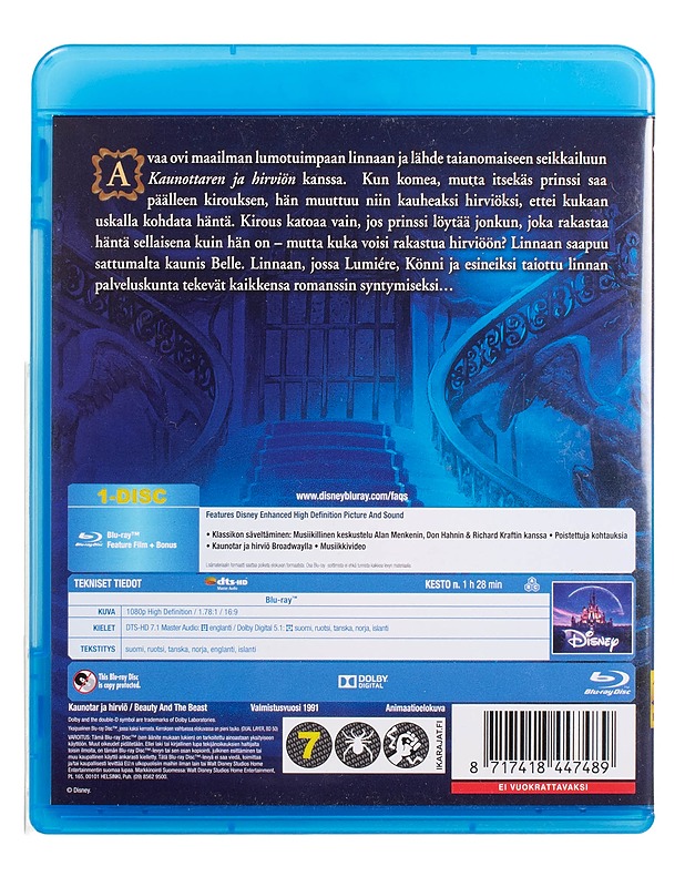 Kaunotar Ja Hirviö - Blu-Ray - Blu-ray-levyt - 10105444037 - 1