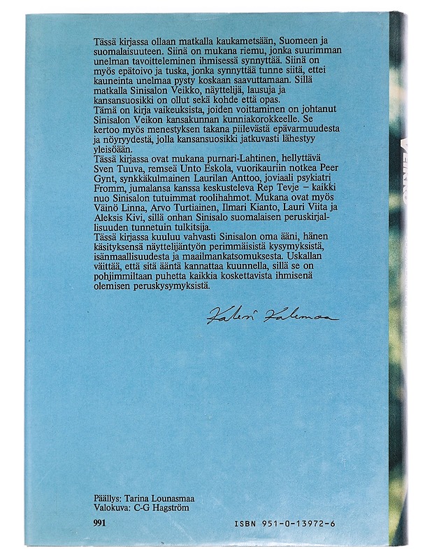 Sinisalon Veikko: Suomalainen näyttelijä - Kalevi Kalemaa - Tietokirjat ja oppaat - 10105444039 - 1