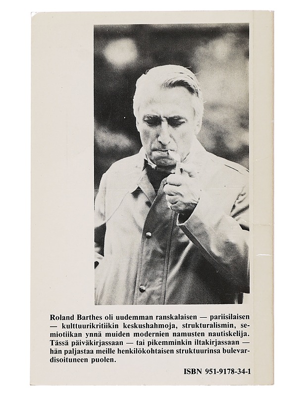 Pariisin iltoja - Barthes, Roland - Kaunokirjallisuus - 10105444060 - 1