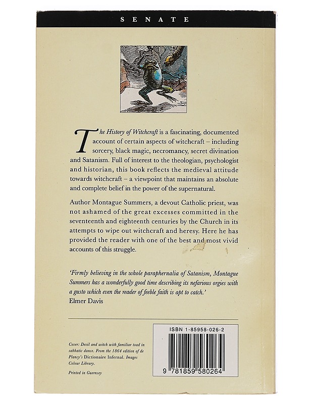 The history of witchcraft - Montague Summers - Tietokirjat ja oppaat - 10105444061 - 1