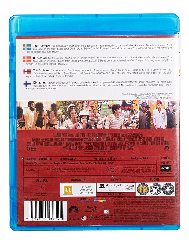 The Dictator - Blu-ray - Blu-ray-levyt - 10105444175 - 1