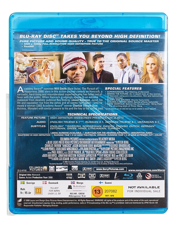 Hancock - Blu-Ray - Blu-ray-levyt - 10105444181 - 1