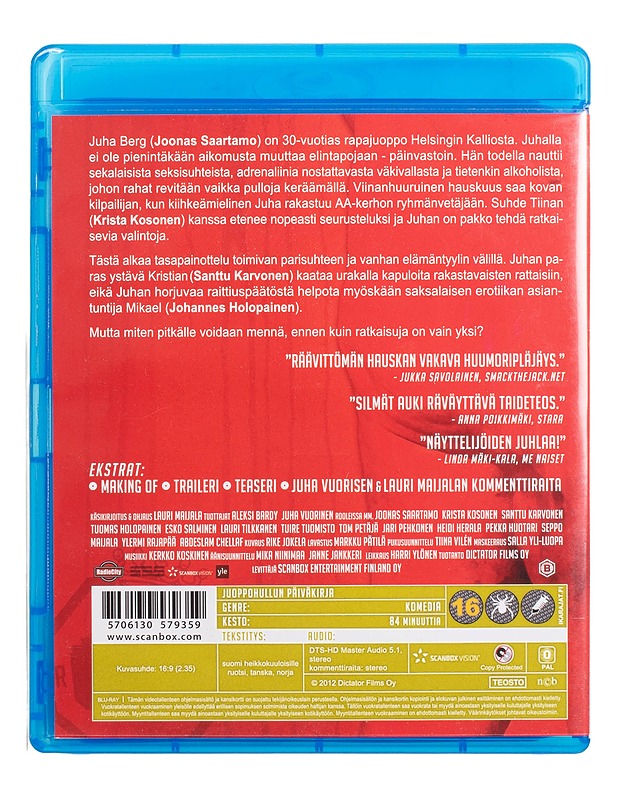 Juoppohullun Päiväkirja "The Elokuva" - Blu-Ray - Blu-ray-levyt - 10105444186 - 1