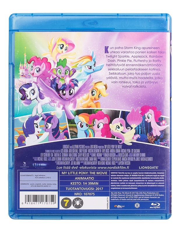 My Little Pony Elokuva - Blu-Ray - Blu-ray-levyt - 10105444210 - 1