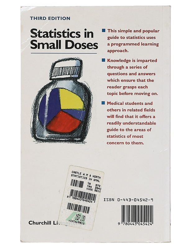 Statistics in small doses - Castle, Winifred Mary - Tietokirjat ja oppaat - 10105444242 - 1