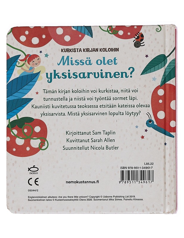 Missä olet yksisarvinen? - Taplin, Sam - Lastenkirjat - 10105444245 - 1