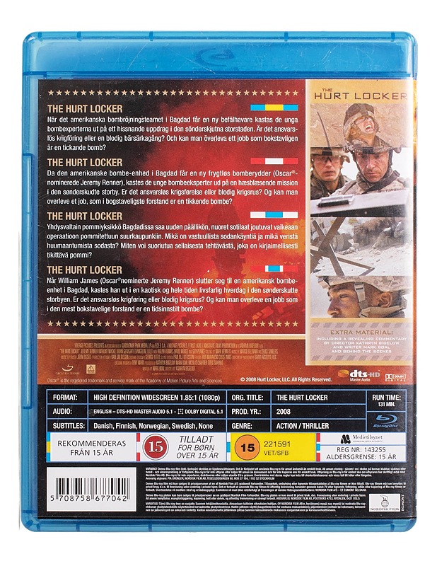 The Hurt Locker - Blu-Ray - Blu-ray-levyt - 10105444261 - 1