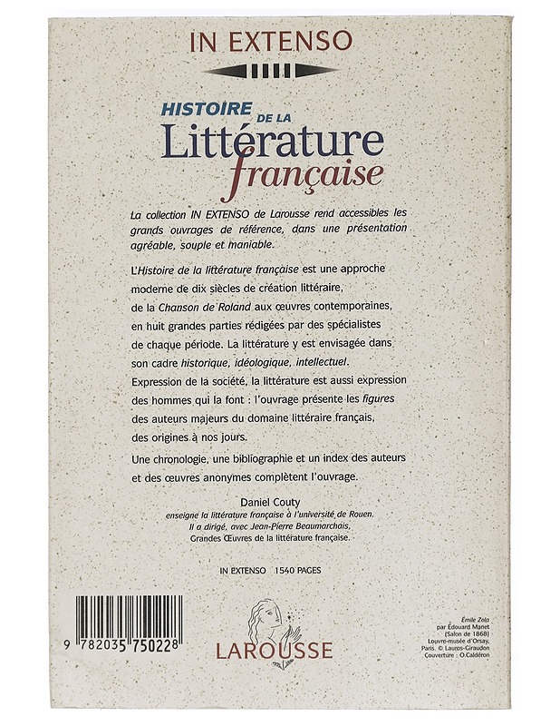 Histoire de la littérature française - Couty, Daniel - Historiakirjat - 10105444295 - 1
