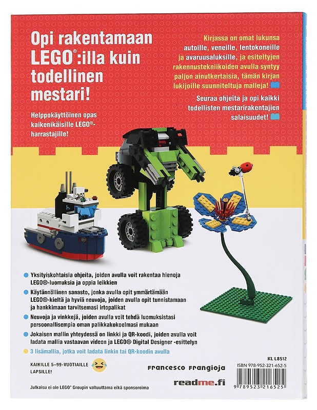 Mestarirakentajan Lego-kirja - Frangioja, Francesco - Lastenkirjat - 10105444348 - 1