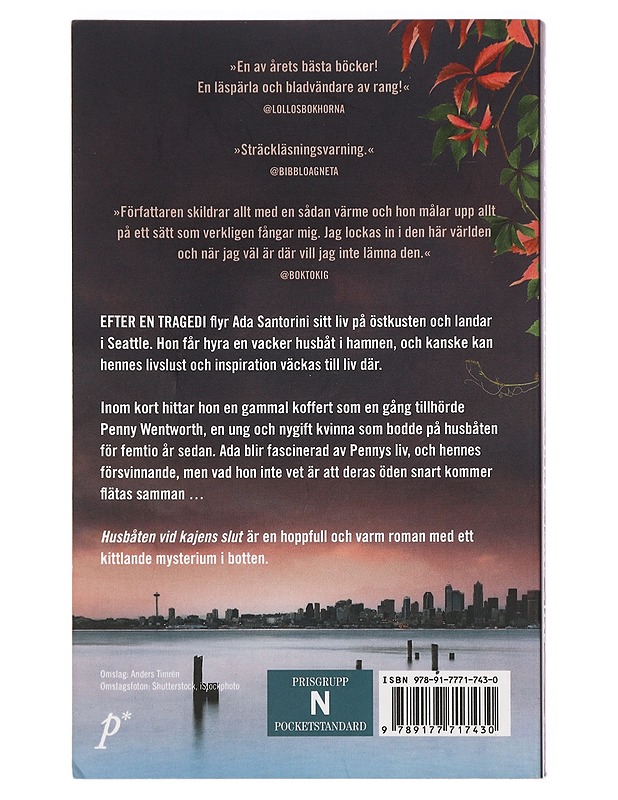 Husbåtens vid kajens slut - Sarah Jio - Romaanit ja novellit - 10105444353 - 1