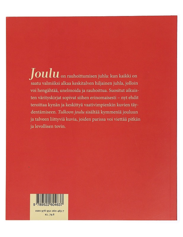 Tulkoon joulu : Joulurauhaa värittämällä - Fallström, Ulla - Joulukirjat - 10105444359 - 1