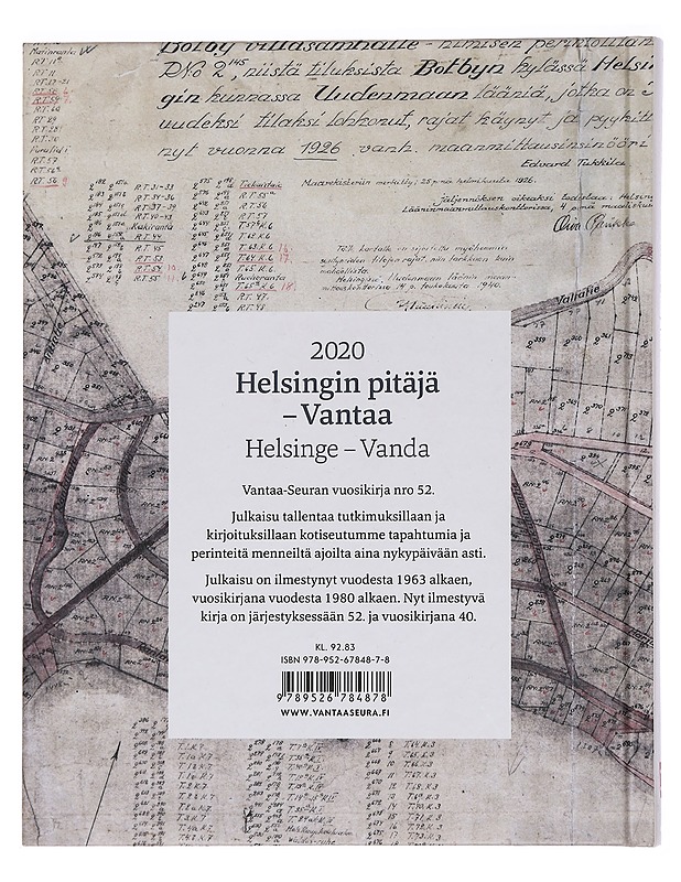 Helsingin pitäjä, Vantaa 2020 : Kieltolaki ja 1920-luku - Andreas Kovisto - Tietokirjat ja oppaat - 10105444360 - 1