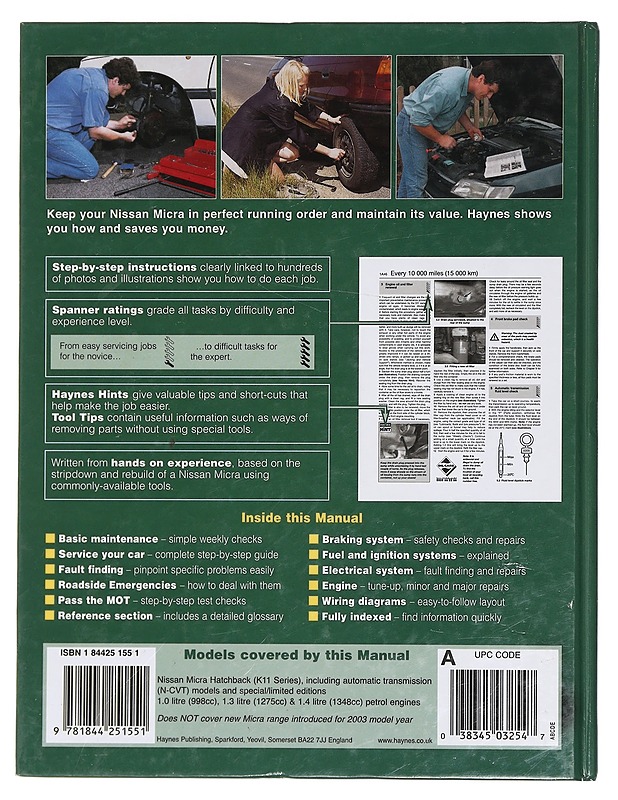 Nissan Micra 1993 to 2002 (K11 series) : service and repair manual - Legg, A K. - Harrastekirjat - 10105444373 - 1